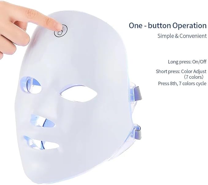 Beauty Mask, Household Colored Light Mask, Seven-Color Spectrometer,
